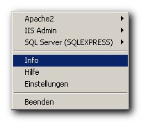 Screenshot des Kontextmenü